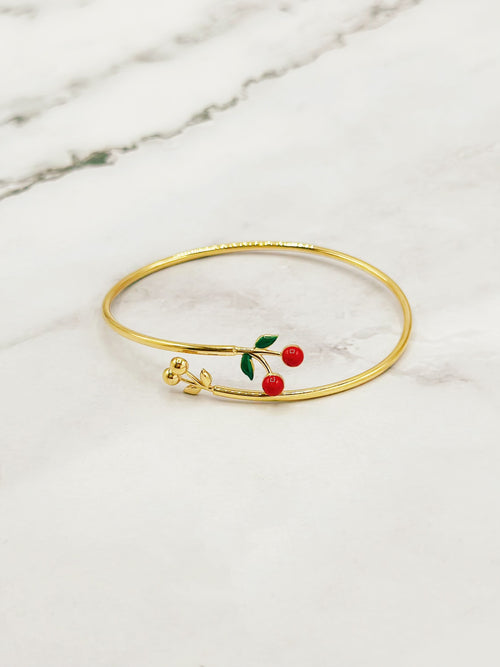 The Cherry Double Layered Bracelet in Gold
