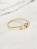 The Cherry Double Layered Bracelet in Gold